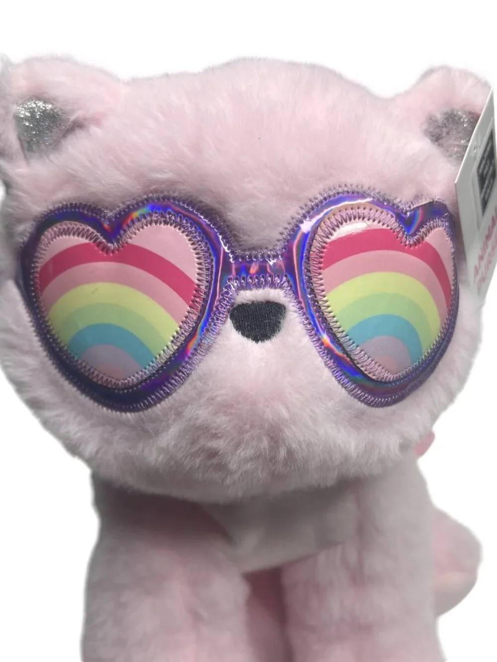 NWT Cat Bag Rainbow Sunglasses Cool Kitty Crossbody Purse Plush Stuffed Animal